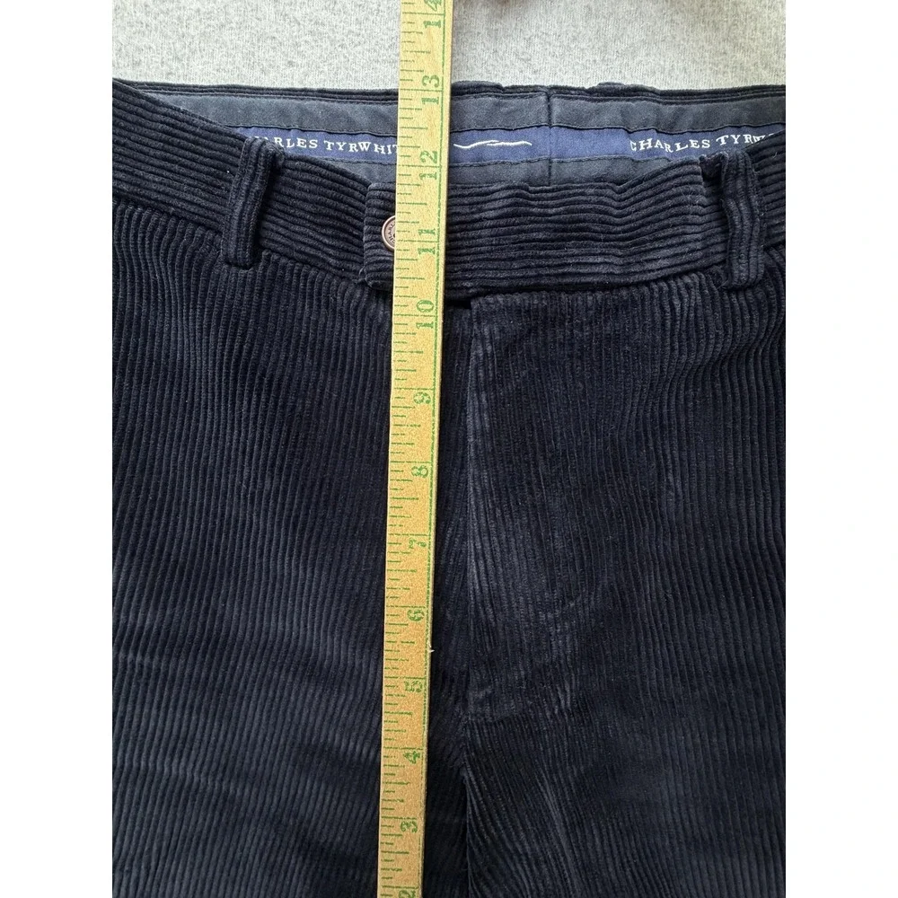 Charles Tyrwhitt Pants Mens 34x30 Navy‎ Corduroy Chino Straight Casual Everyday